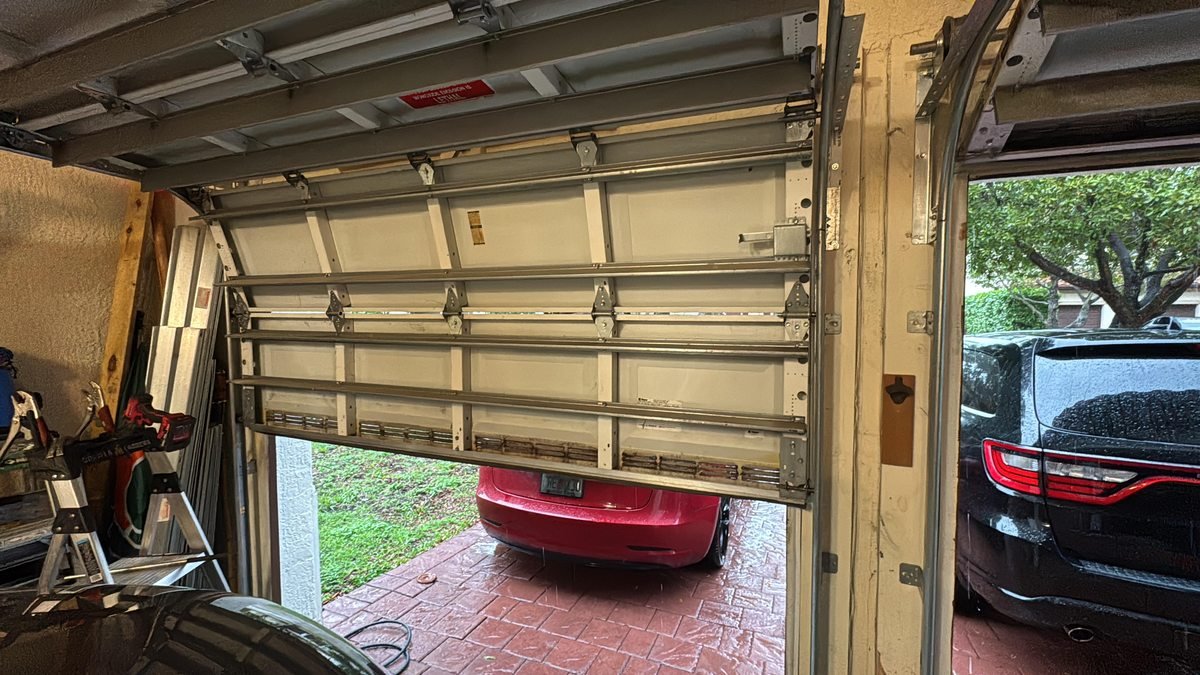 Off-Track Door Repair in Hollywood, Florida